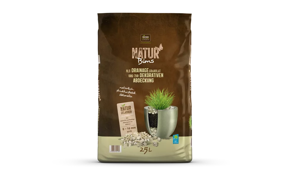 als Drainage Granulat und zur dekorativen Abdeckung