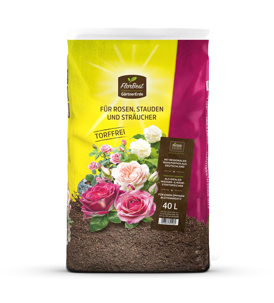 GärtnerErde für Rosen, Sträucher und Stauden -torffrei- GärtnerErde für Rosen, Sträucher und Stauden -torffrei-