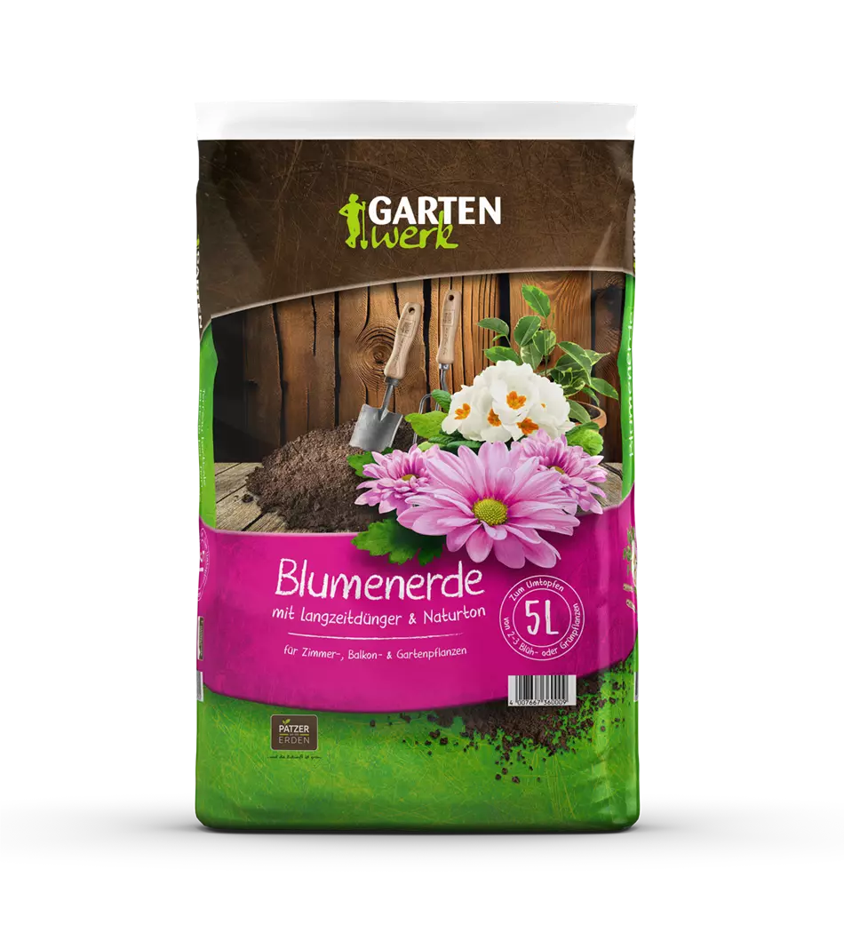 Blumenerde mit Naturton