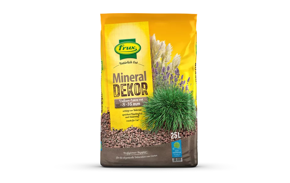 Mineraldekor Vulkan-Lava – rot